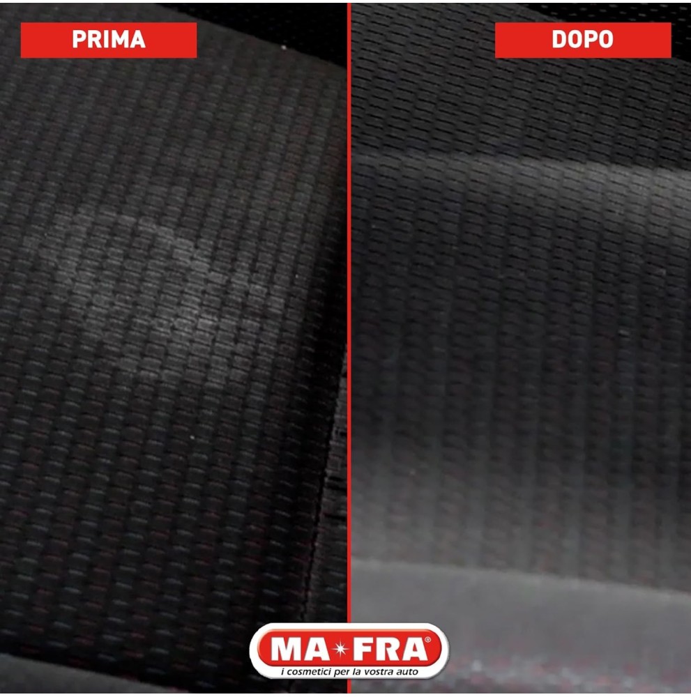 PULITORE TESSUTI INTERNI AUTO CON SPAZZOLA TESSUTO ALCANTARA MAFRA PROFESSIONALE 400 ml
