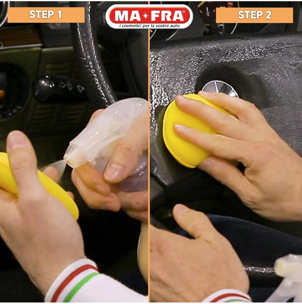 TRATTAMENTO PLASTICHE INTERNI 3 IN 1 RAVVIVA CRUSCOTTO AUTO MAFRA PROFESSIONALE