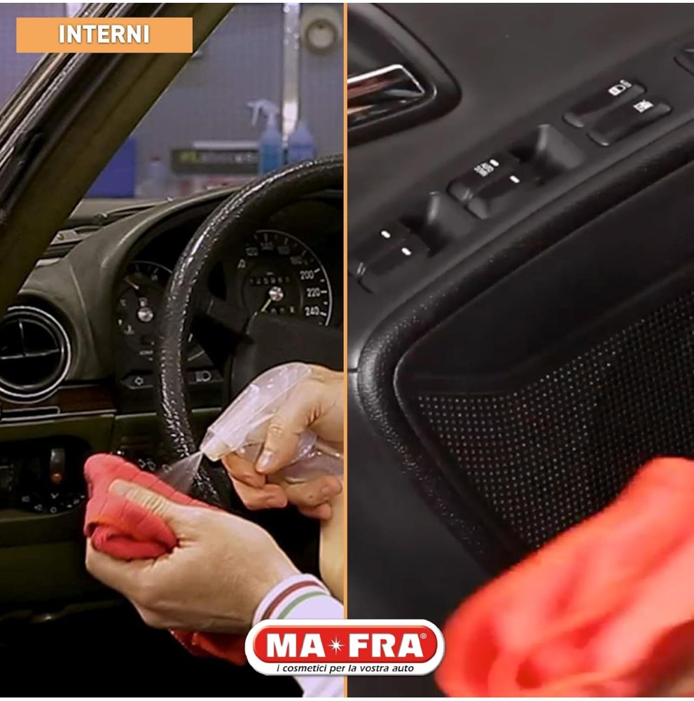 TRATTAMENTO PLASTICHE INTERNI 3 IN 1 RAVVIVA CRUSCOTTO AUTO MAFRA PROFESSIONALE