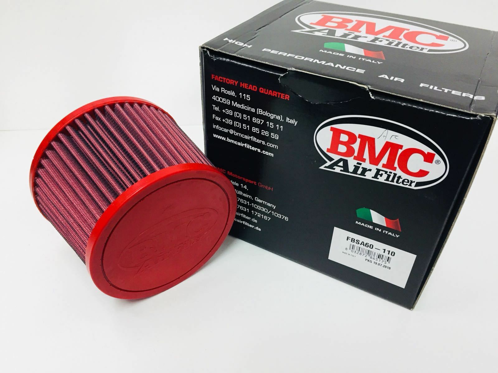 FILTRO ARIA BMC ASPIRAZIONE DIRETTA 60mm CONICO FUNGO AUTO CONO FBSA60-110