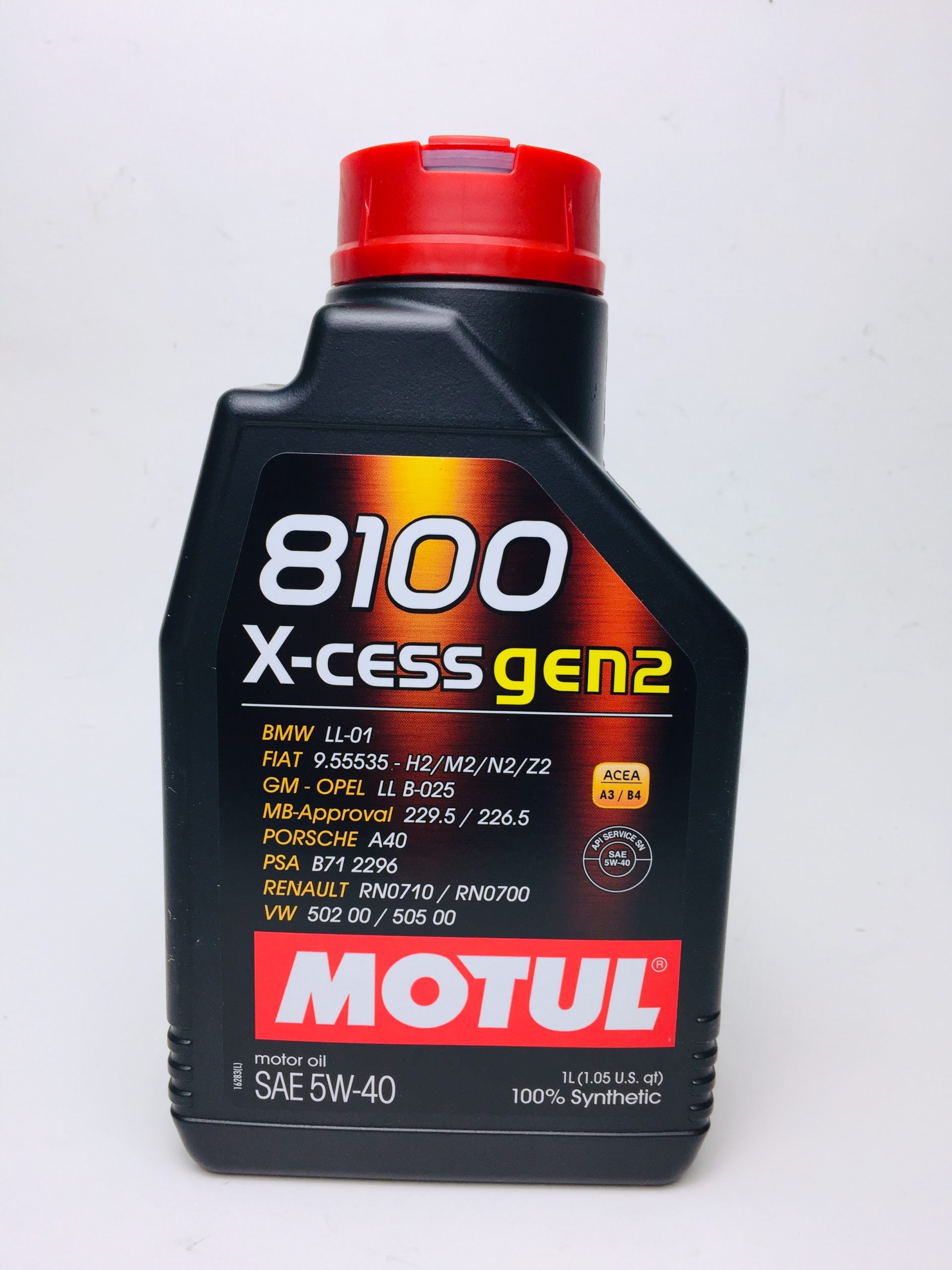 OLIO MOTORE MOTUL 8100 X-CESS GEN 2 5W40 100% SINTETICO PER MOTORI AUTO SPORTIVI
