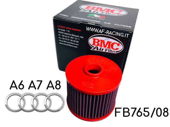 FILTRO ARIA BMC AUDI A6 1,8 2,0 TDI TSFI 4G A7 A8 2,0 TSFI HYBRID CV 190 136 150 FB765/08