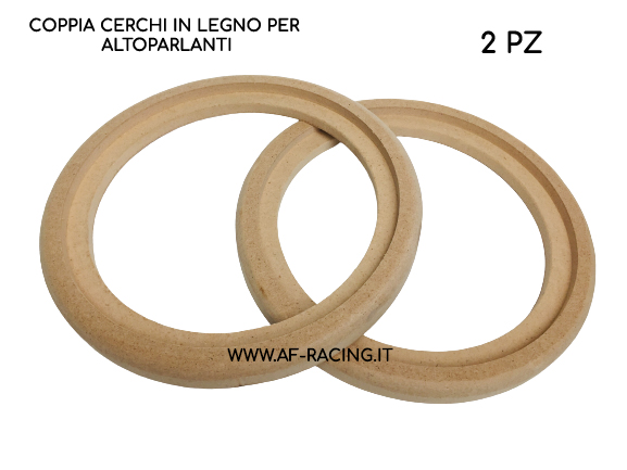 COPPIA SUPPORTI CERCHI IN LEGNO MDF 20 CM PER ALTOPARLANTI CREAZIONE TASCHE SUPPORTI IPNOSIS
