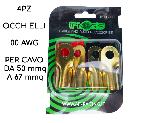 OCCHIELLI CAPICORDA ELETTRICO CAVO DA 50 A 67 mmq 4 PZ CAVI ALIMENTAZIONE AUTO