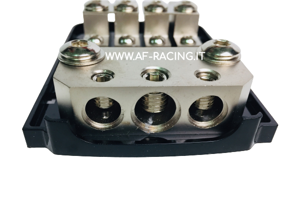 PORTAFUSIBILE AUTO IMPIANTO STEREO 3 INGRESSI 25mm 4 USCITE 25mm IPNOSIS camper