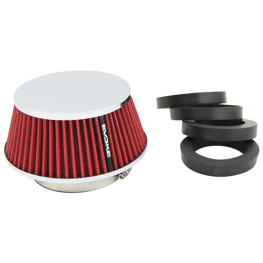 FILTRO ARIA A CONO ROSSO ASPIRAZIONE DIRETTA EVOKE IMBOCCO 90/83/76/65/60mm