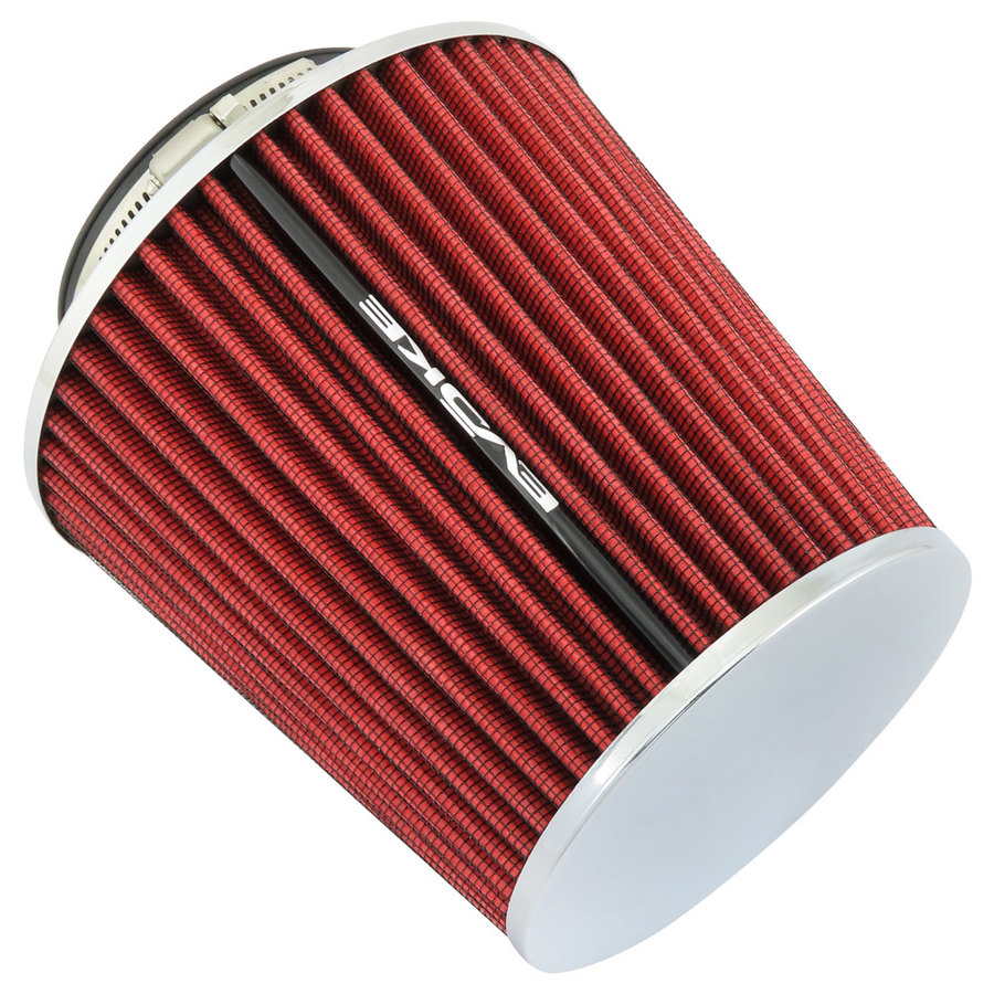 FILTRO ARIA A CONO ROSSO ASPIRAZIONE DIRETTA EVOKE ADATTATORI 90/83/76/65/60mm FUNGO