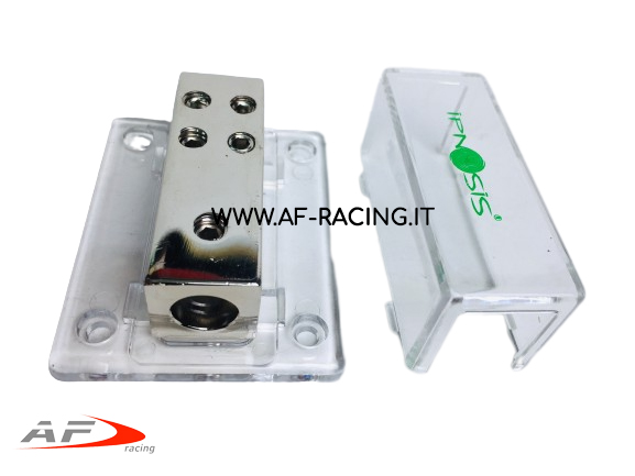 SDOPPIATORE DISTRIBUTORE CORRENTE AUTO IMPIANTO STEREO IPNOSIS CAVO 1 INGRESSO 25 4 USCITE 8 mm