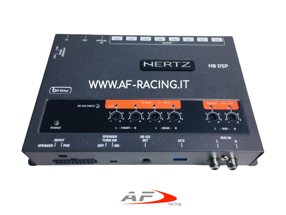 PROCESSORE AUDIO DIGITALE HERTZ H8 DSP CROSSOVER ELETTRONICO 8 CANALI DIGITALE PROGRAMMABILE CON PC