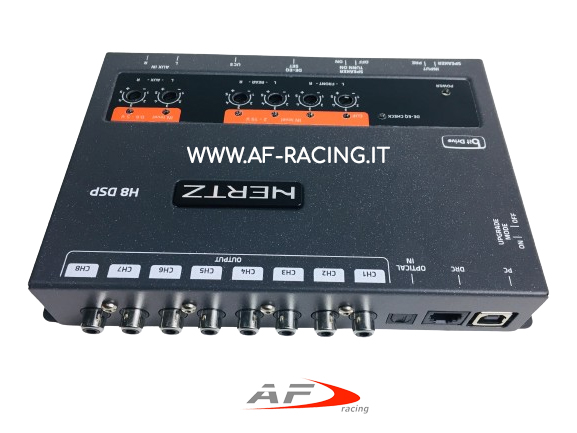 PROCESSORE AUDIO DIGITALE HERTZ H8 DSP CROSSOVER ELETTRONICO 8 CANALI DIGITALE PROGRAMMABILE CON PC
