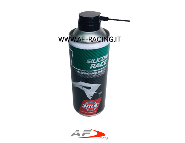GRASSO SPECIALE SPRAY AL SILICONE NILS PER GUARNIZIONI IN GOMMA O-RING, PARAOLI, PLASTICA SILICON RACE