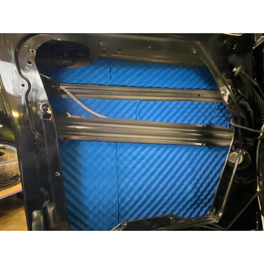 ISOLANTE ACUSTICO INSONORIZZANTE ANTIROMBO TSUNAMI SPUGNA PIRAMIDALE COMPRESSA FOGLIO 50X35 SPESSORE 18 mm CIRCA IMPERMEABILE