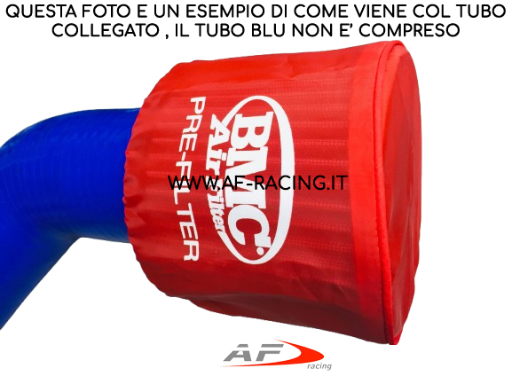 FILTRO ARIA SPORTIVO BMC CON PREFILTRO ASPIRAZIONE DIRETTA CILINDRICO CON INBOCCO ESTERNO RIGIDO 76mm FM369/08 PR