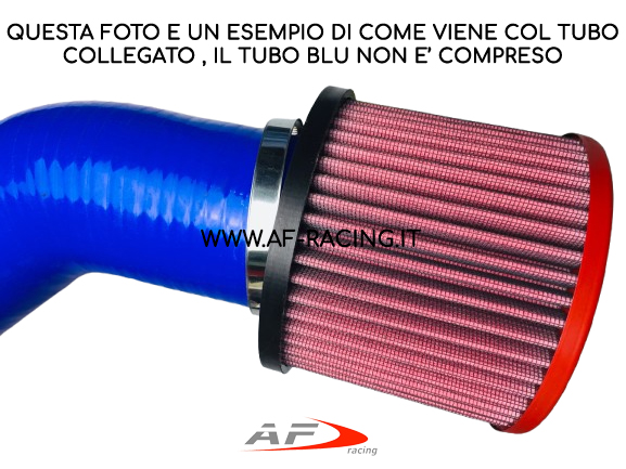 FILTRO ARIA SPORTIVO BMC CON PREFILTRO ASPIRAZIONE DIRETTA CILINDRICO CON INBOCCO ESTERNO RIGIDO 76mm FM369/08 PR