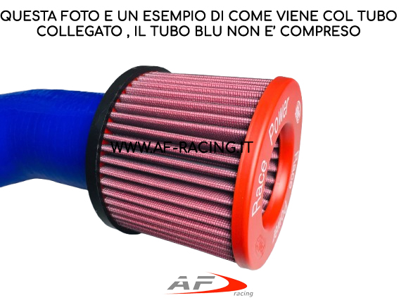 FILTRO ARIA SPORTIVO BMC CON PREFILTRO ASPIRAZIONE DIRETTA CILINDRICO CON INBOCCO ESTERNO RIGIDO 76mm FM369/08 PR