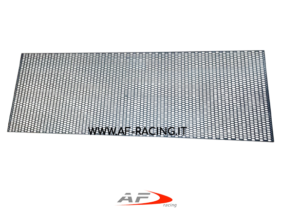 GRIGLIA PARAURTI AUTO SPORTIVA NIDO D'APE IN POLIPROPILENE MODIFICA PRESE D'ARIA 119x40 cm FORO 6x14 mm