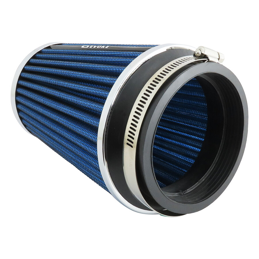 FILTRO ARIA A CONO BLU ASPIRAZIONE DIRETTA EVOKE ADATTATORI 90/83/76/65/60mm FUNGO