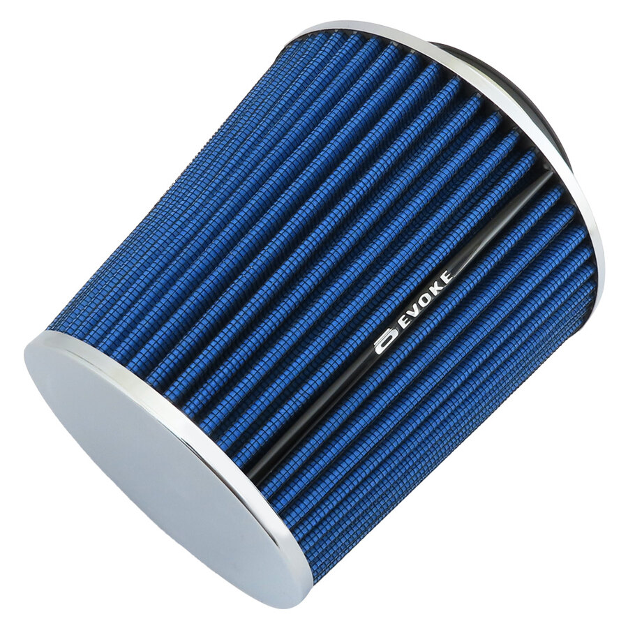 FILTRO ARIA A CONO BLU ASPIRAZIONE DIRETTA EVOKE ADATTATORI 90/83/76/65/60mm FUNGO
