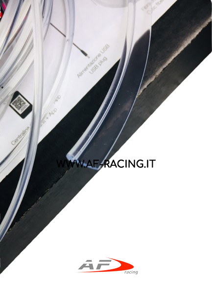 KIT LED INTERNI AMBIENT SIMONI RACING SET FIBRA LED RGB A INCASTRO CON BLUETHOOTH ACCENSIONE CON TELECOMANDO CON 4 PUNTI