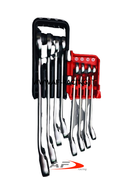 SET 8 CHIAVI COMBINATE USAG CON CRICCHETTO REVERSIBILE DI ALTISSIMA QUALITA CON CHIAVI 8-10-11-12-13-14-17-19