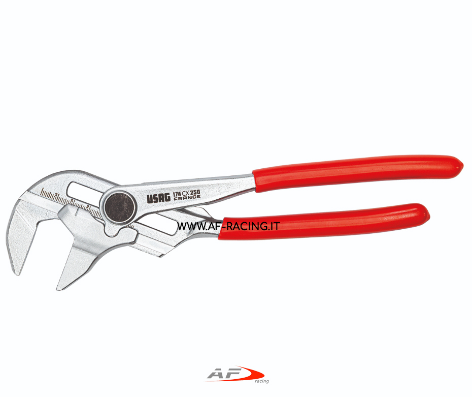 PINZA PAPPAGALLO USAG REGOLABILE PER SVITARE BULLONI, RACCORDI IDRAULICI, BENZINA, BULLONI VARI