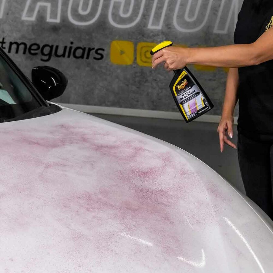DECONTAMINANTE IRON REMOVER MEGUIARS RESIDUI FERODO PULITORE CERCHI AUTO FALLOUT VIOLA 710 ml