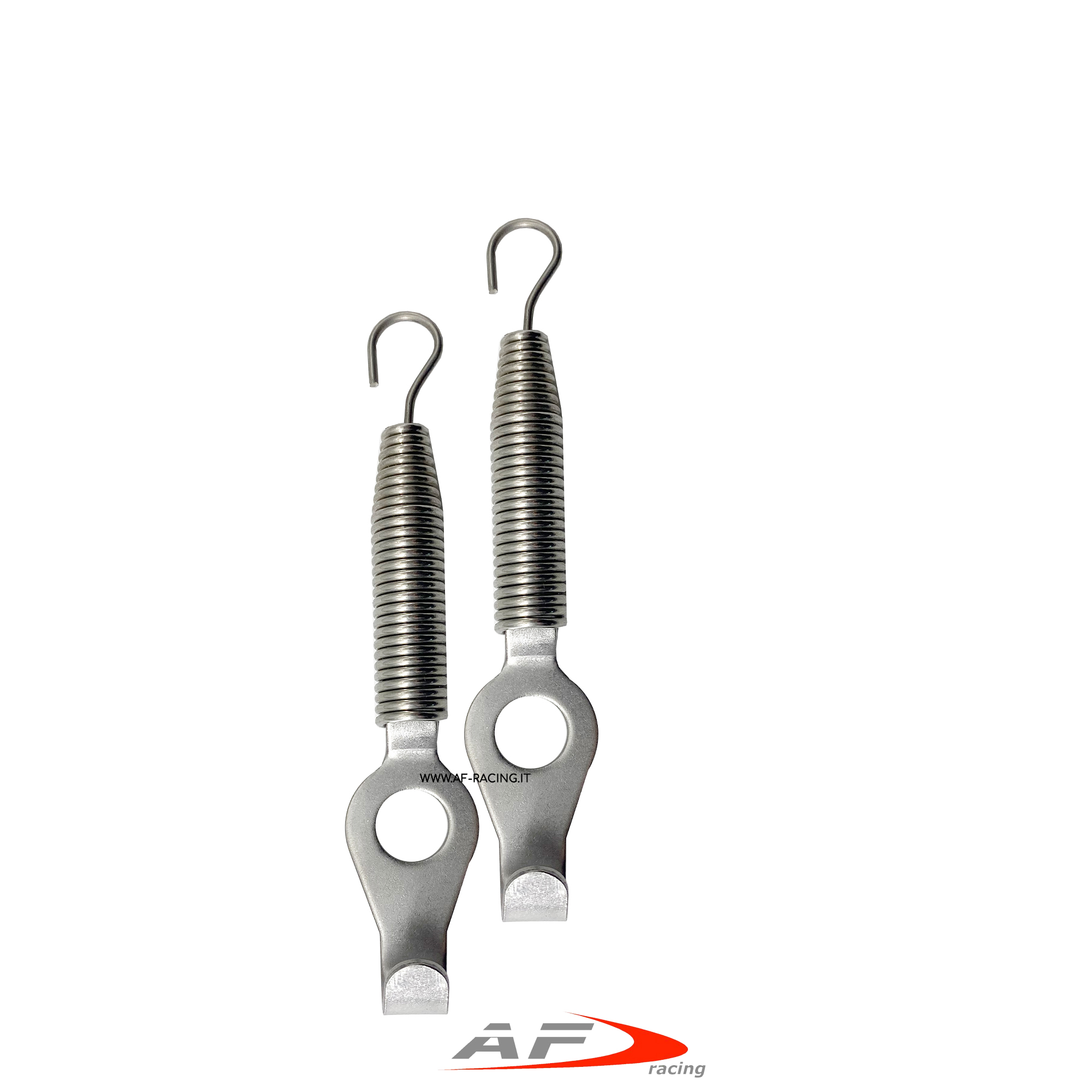 SGANCI RAPIDI COFANO PER AUTO DA CORSA RALLY PISTA SIMONI RACING A MOLLA COLORE SILVER