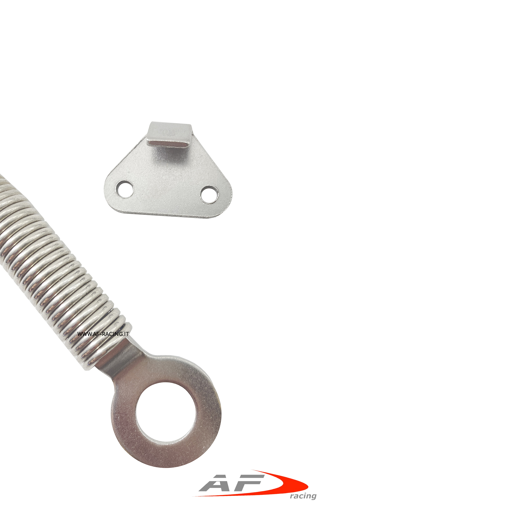 SGANCI RAPIDI COFANO PER AUTO DA CORSA RALLY PISTA SIMONI RACING A MOLLA COLORE SILVER