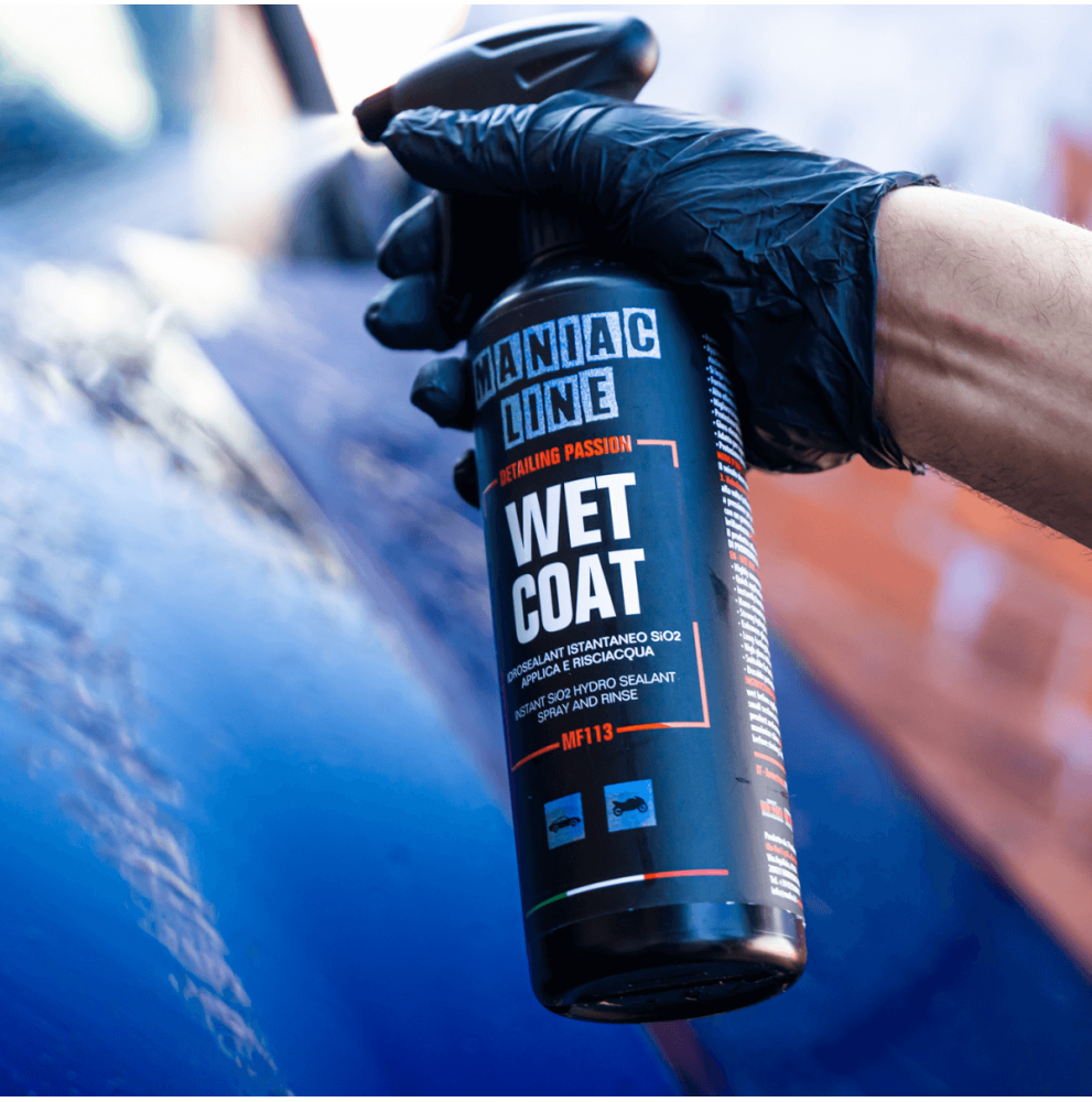 PROTEZIONE VERNICE AUTO MAFRA MANIAC WET COAT TRATTAMENTO ANTI ACQUA IDROFOBICO FINO A 3 MESI DI DURATA