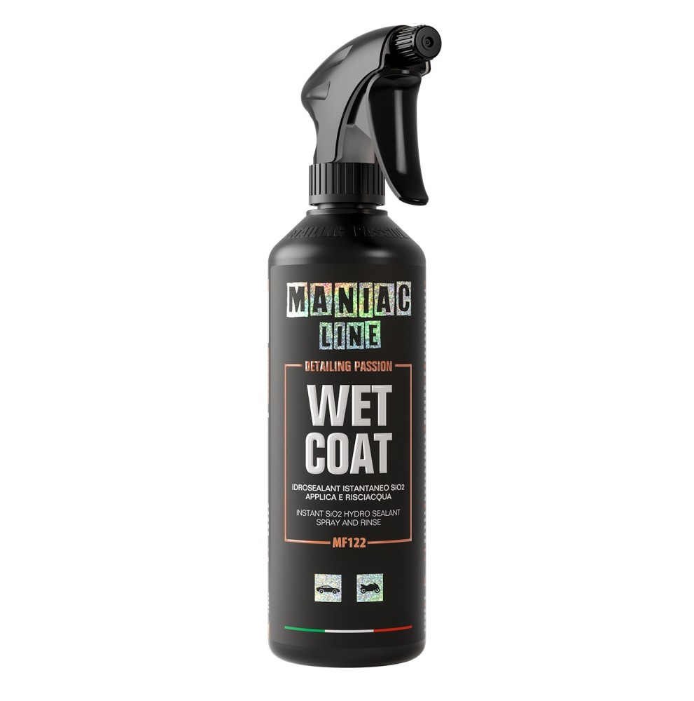 PROTEZIONE VERNICE AUTO MAFRA MANIAC WET COAT TRATTAMENTO ANTI ACQUA IDROFOBICO FINO A 3 MESI DI DURATA