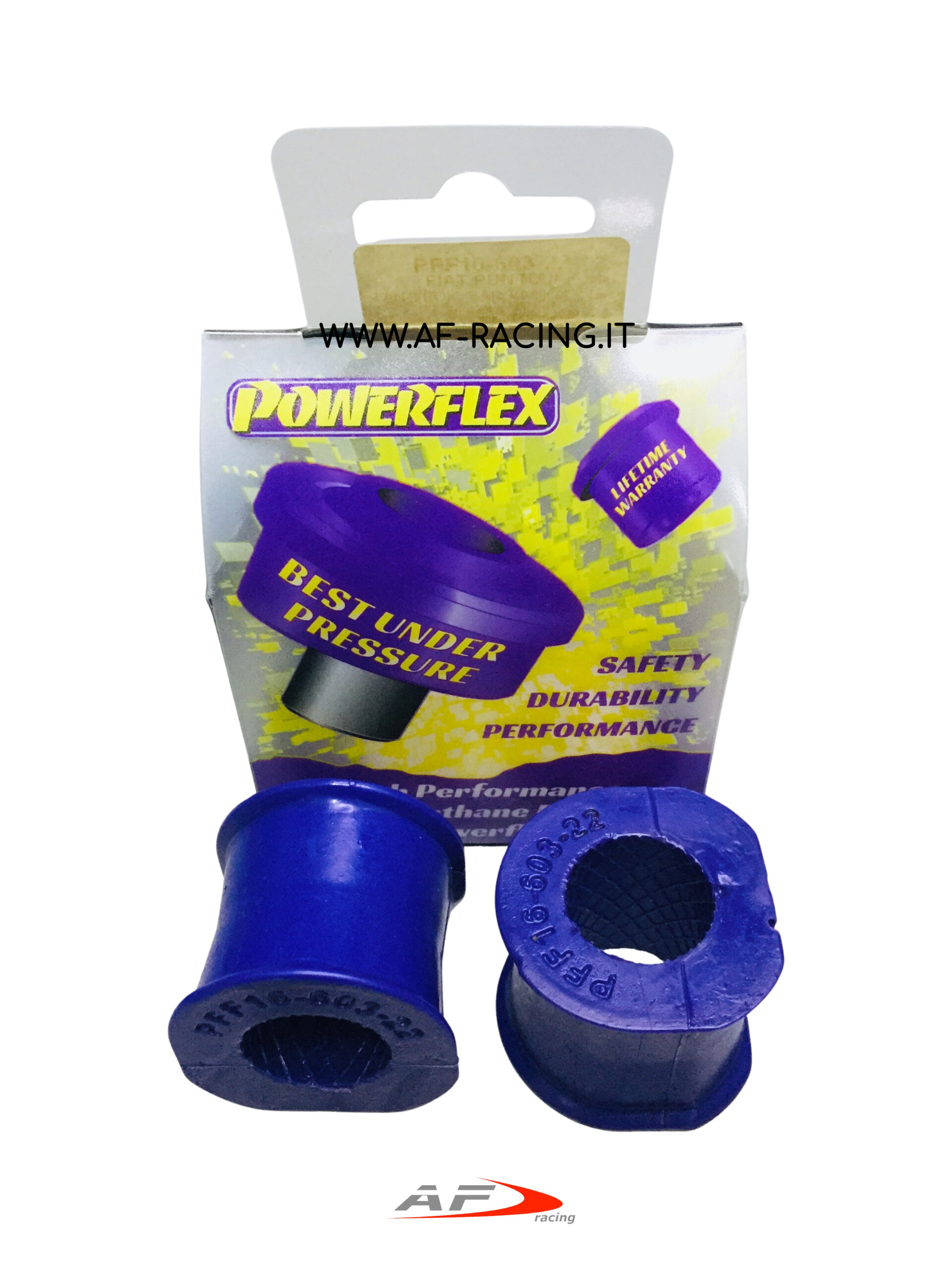 COPPIA SUPPORTI BARRA STABILIZZATRICE INFERIORE DIAMETRO 22 mm POWERFLEX PER FIAT PUNTO MK2 1999-2005 PFF16-603-22